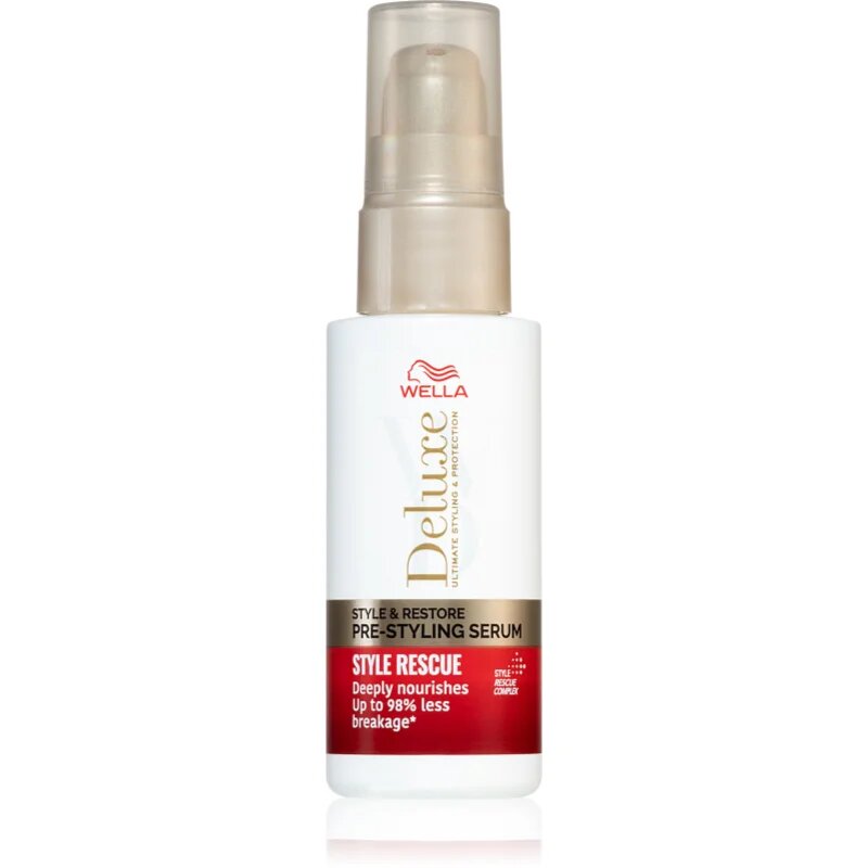 Wella Deluxe Style & Restore obnovitveni serum za krepitev las 50 ml
