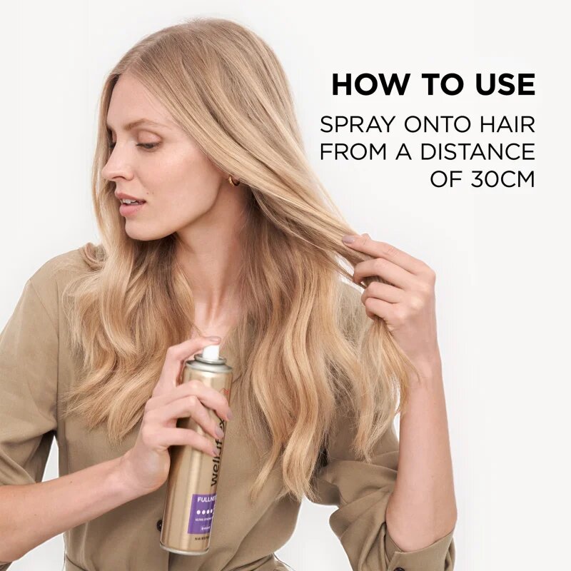 Wella flex Fullness Volume lak za lase z ekstra močnim utrjevanjem za prožnost in volumen 250 ml