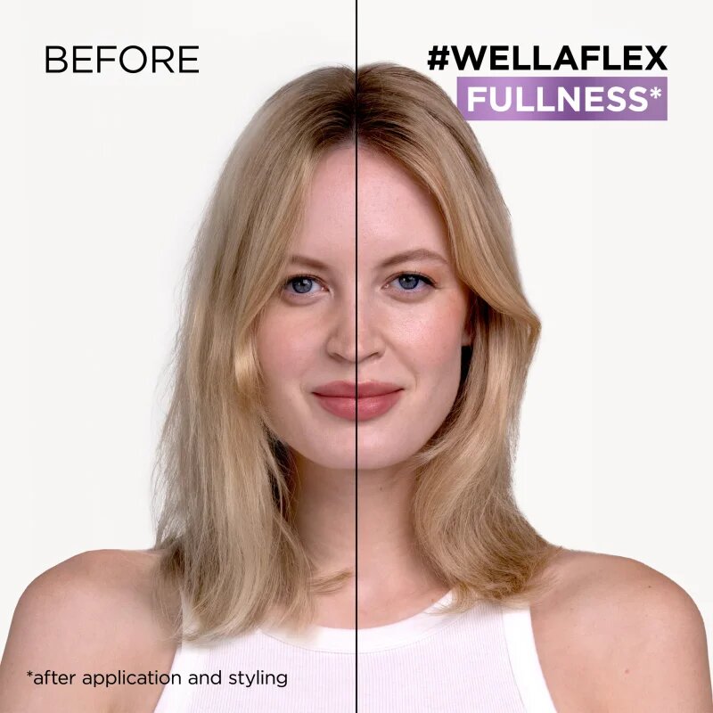 Wella flex Fullness Volume penasti utrjevalec za lase z ekstra močnim utrjevanjem za tanke lase 200 ml
