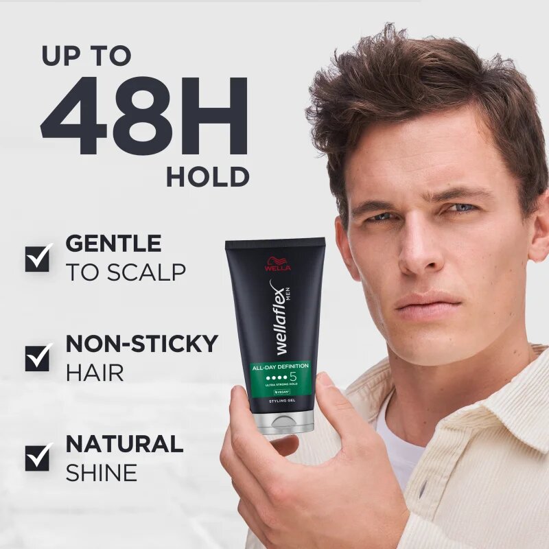 Wella flex Men gel za lase z ekstra močnim utrjevanjem 150 ml