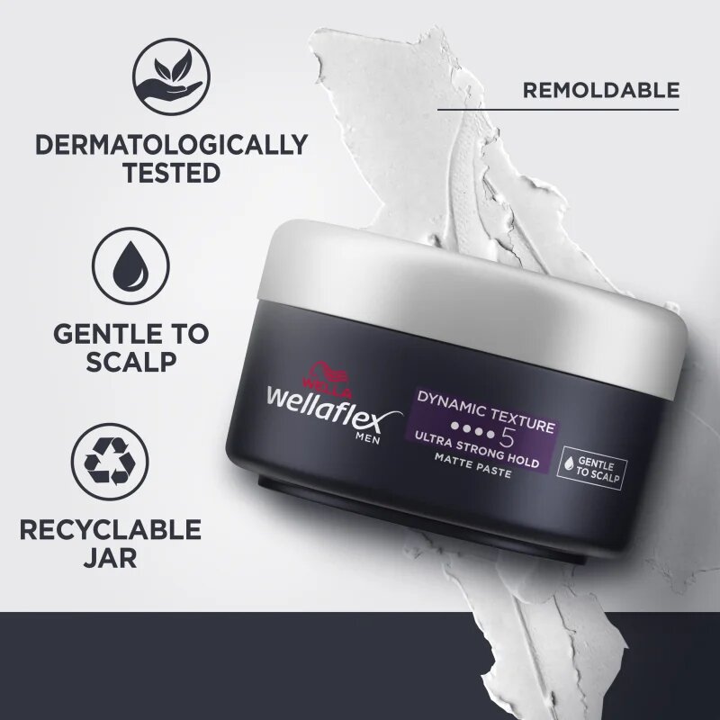 Wella flex Men oblikovalna pasta za lase 75 ml