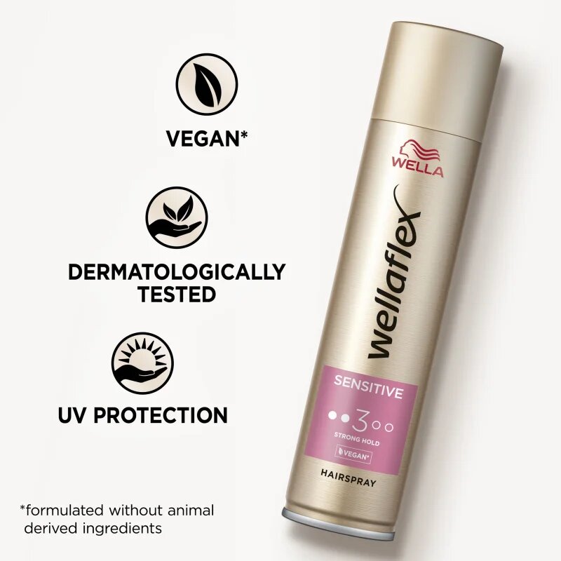Wella flex Sensitive lak za lase s srednjim utrjevanjem brez dodanih dišav 250 ml