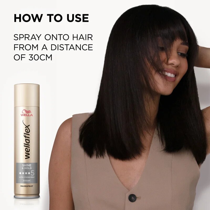 Wella flex Shine & Hold lak za lase z ekstra močnim utrjevanjem za sijaj 250 ml