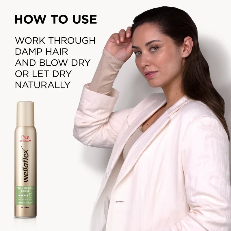 Wella flex Silk Finish & Hold penasti utrjevalec za lase ultra močna fiksacija 200 ml