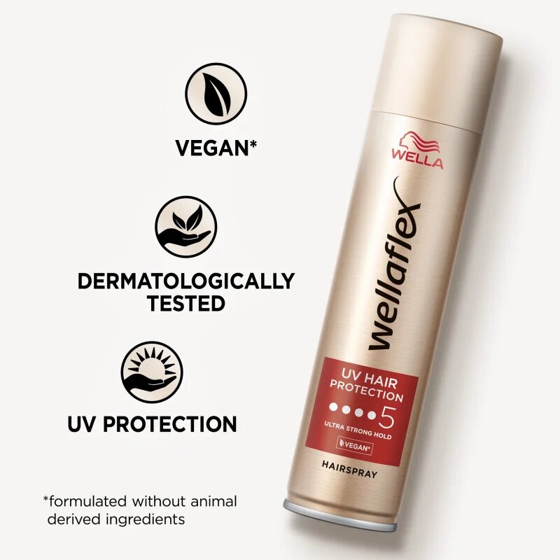 Wella flex UV Hair Protection lak za lase z ekstra močnim utrjevanjem za toplotno oblikovanje las 250 ml