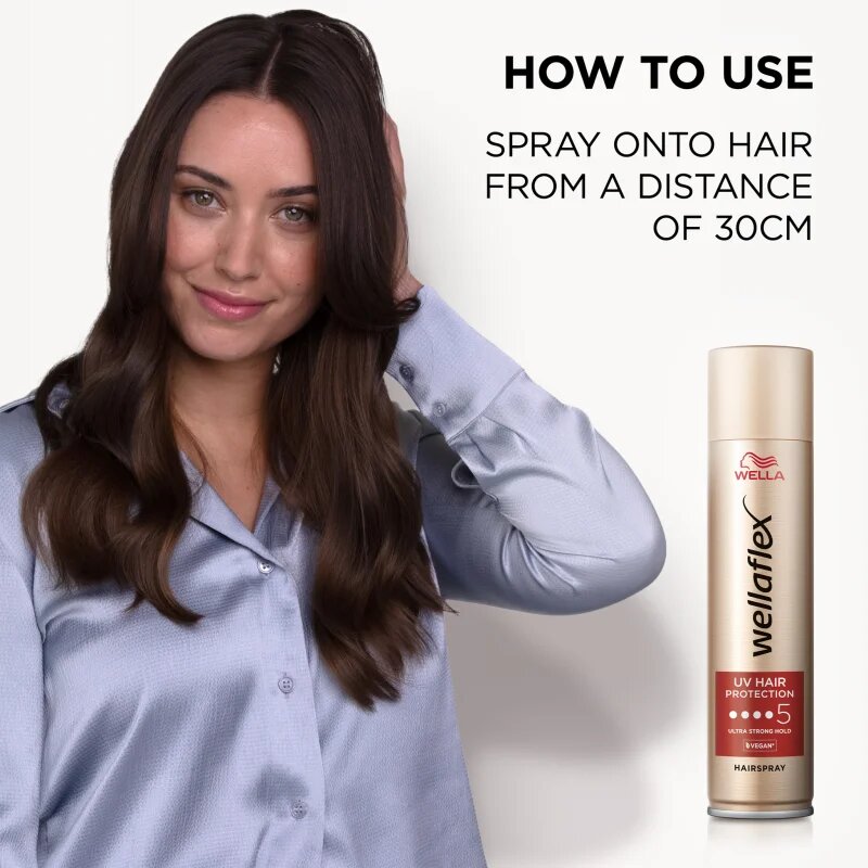 Wella flex UV Hair Protection lak za lase z ekstra močnim utrjevanjem za toplotno oblikovanje las 250 ml