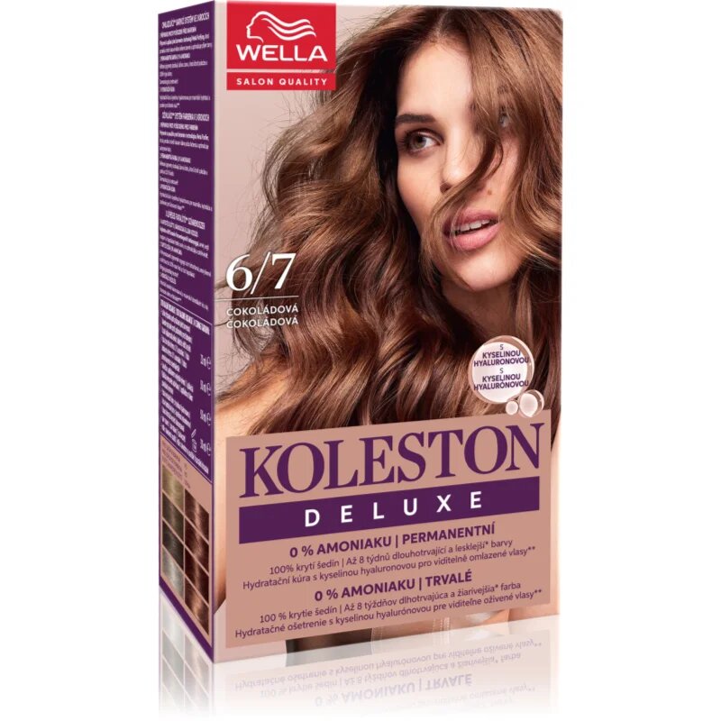Wella Koleston Deluxe barva za lase brez amoniaka odtenek 6/7 Chocolate 100 ml