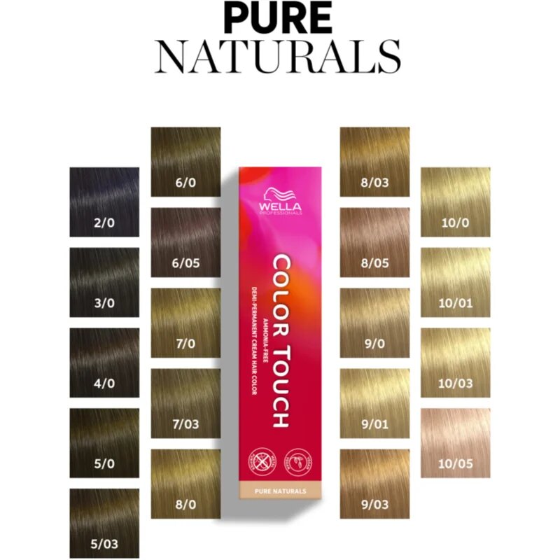 Wella Professionals Color Touch Pure Naturals barva za lase odtenek 10/0 60 ml