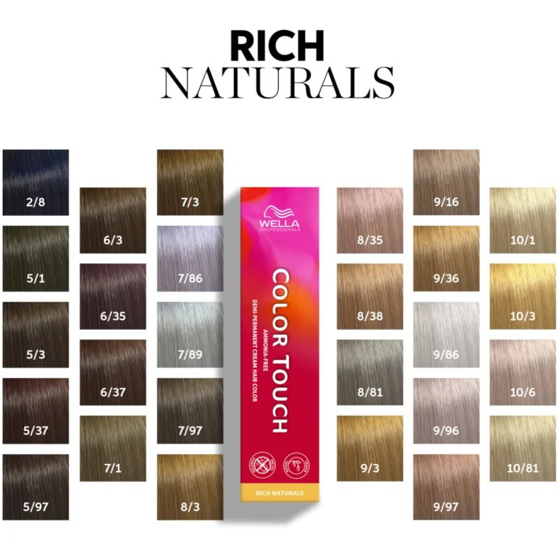 Wella Professionals Color Touch Rich Naturals barva za lase odtenek 2/8 60 ml