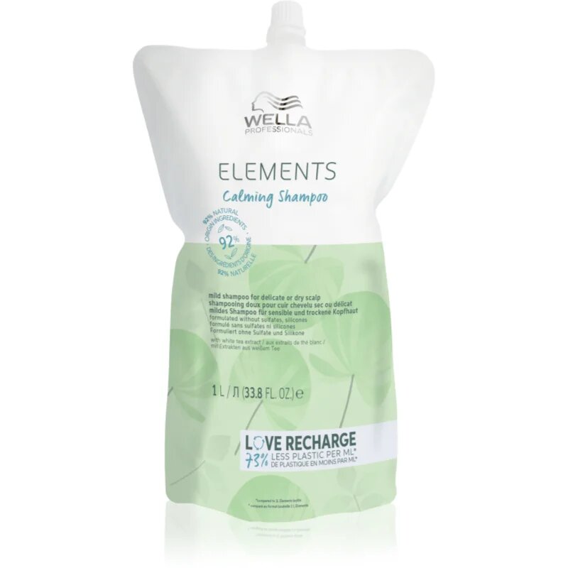 Wella Professionals Elements Calming vlažilni in pomirjajoči šampon za občutljivo lasišče 1000 ml