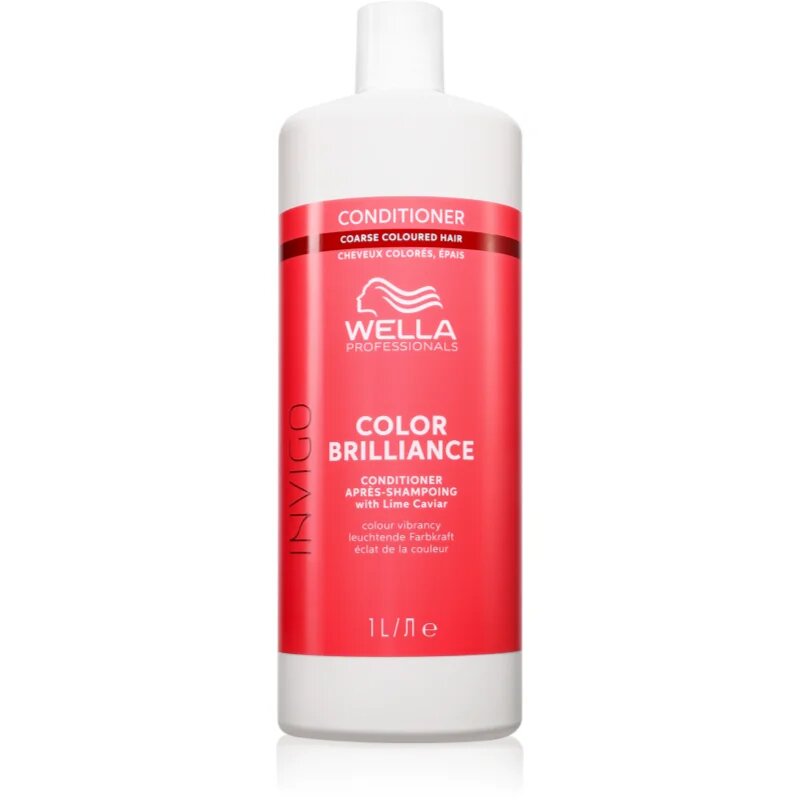 Wella Professionals Invigo Color Brilliance balzam za goste grobe in kodraste lase za barvane lase 1000 ml