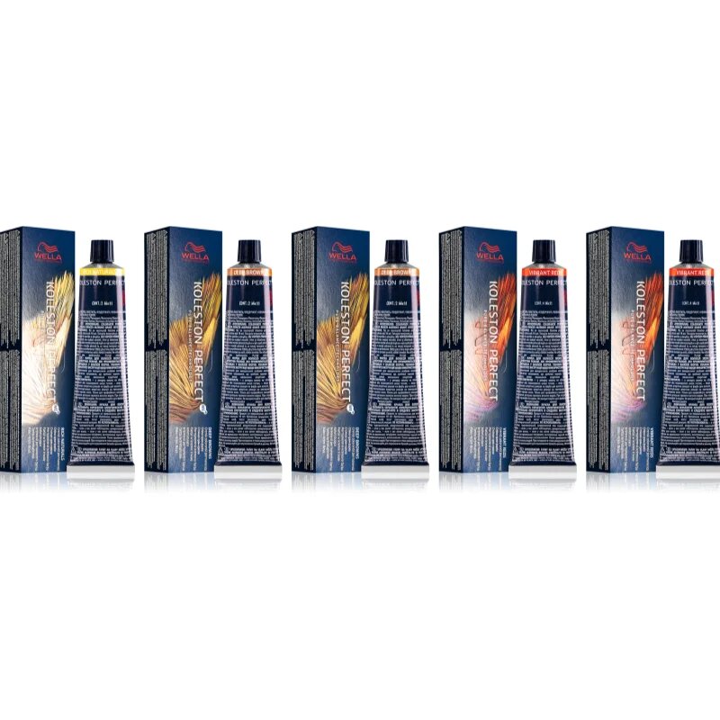 Wella Professionals Koleston Perfect ME+ Bundle barva za lase ugodno pakiranje odtenek 55/55 7/73 6/73 6/3 8/73