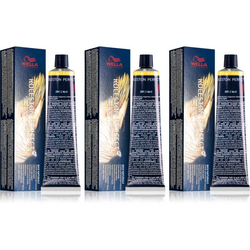 Wella Professionals Koleston Perfect ME+ Rich Naturals barva za lase ugodno pakiranje odtenek 6/3