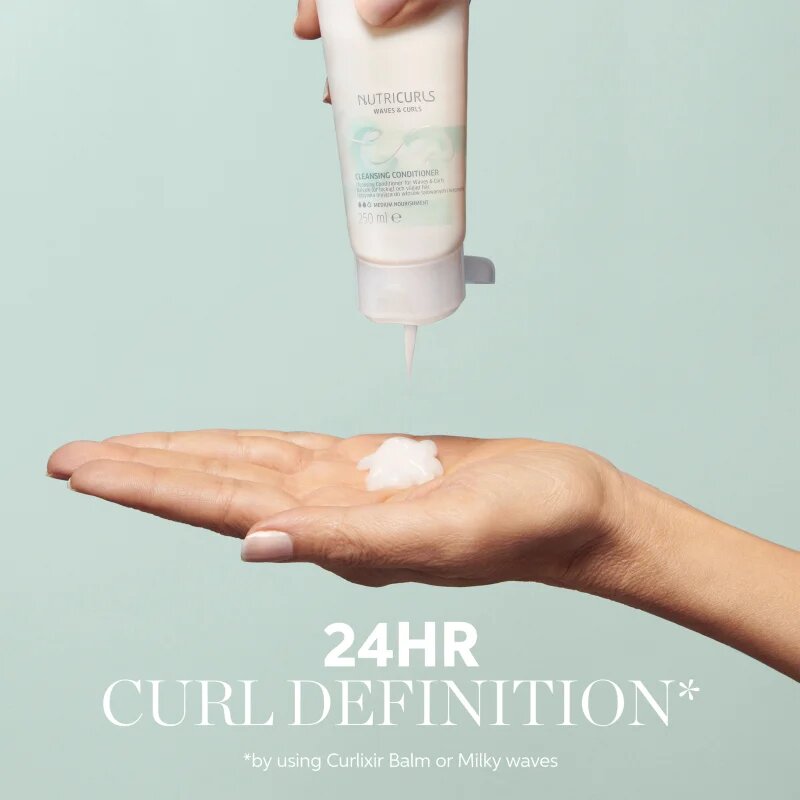 Wella Professionals Nutricurls Waves & Curls čistilni balzam za valovite in kodraste lase 250 ml