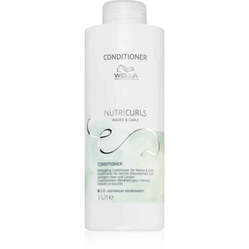 Wella Professionals Nutricurls Waves & Curls hranilni balzam za lažje razčesavanje las 1000 ml