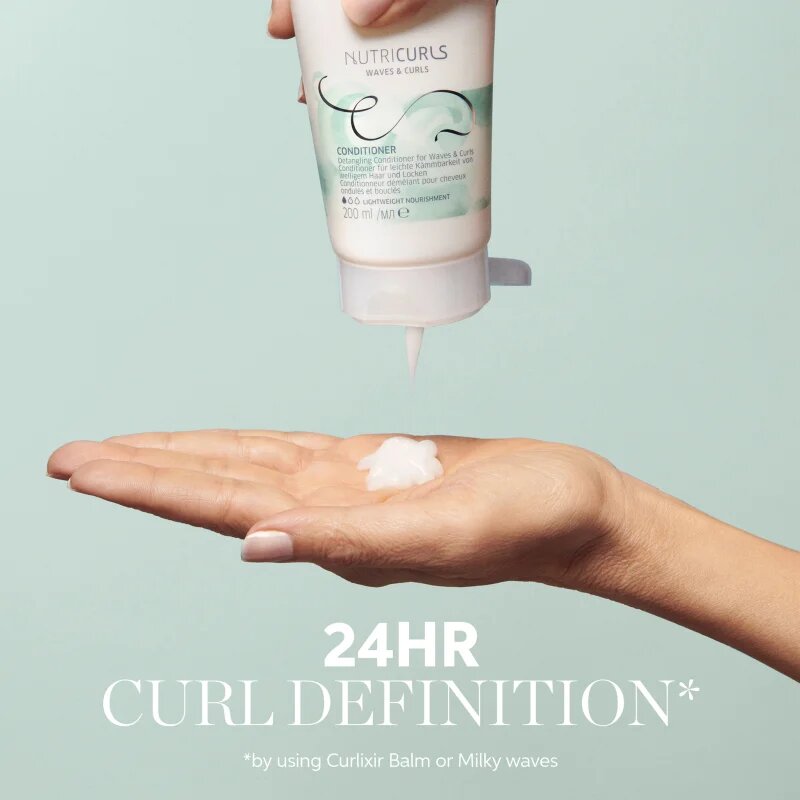 Wella Professionals Nutricurls Waves & Curls hranilni balzam za lažje razčesavanje las 1000 ml