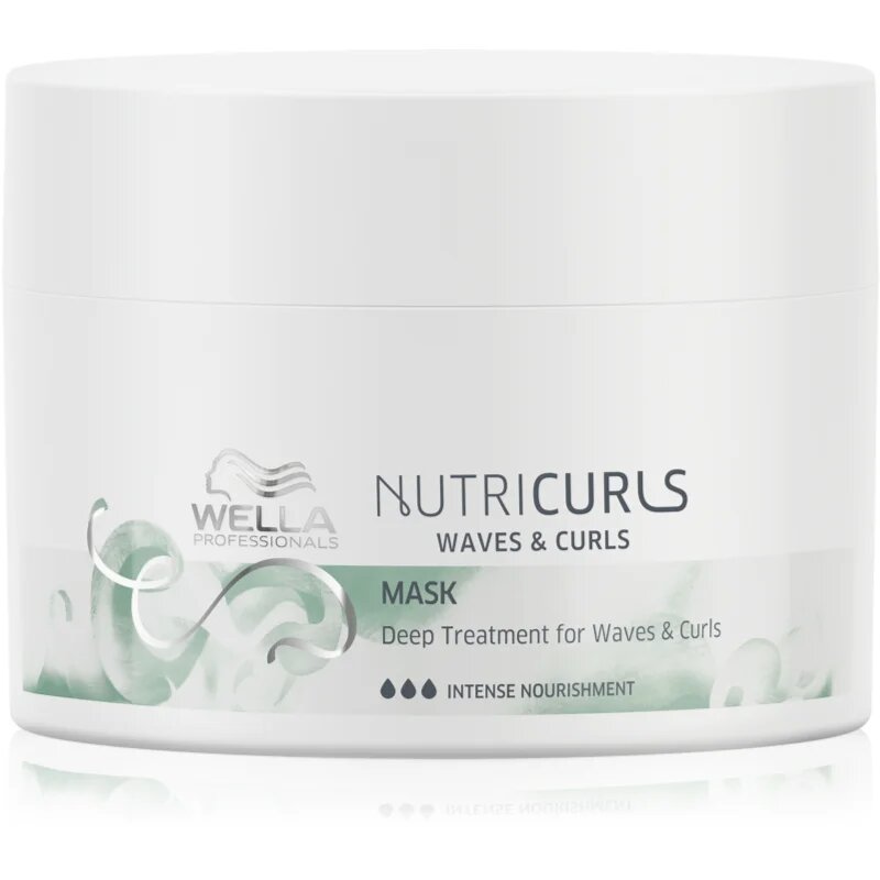 Wella Professionals Nutricurls Waves & Curls maska za glajenje las za valovite in kodraste lase 150 ml