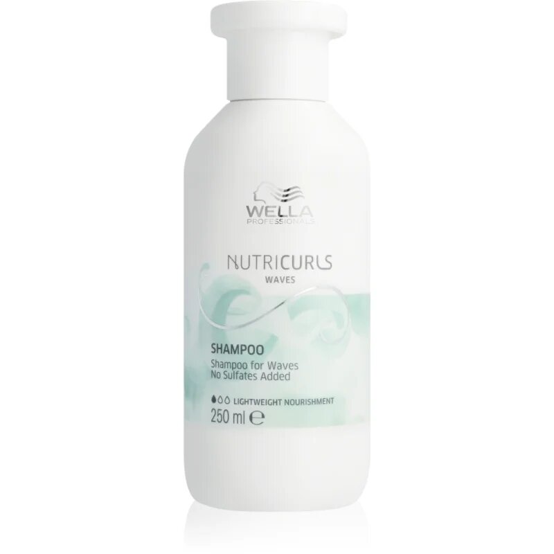 Wella Professionals Nutricurls Waves lahki vlažilni šampon za valovite lase 250 ml