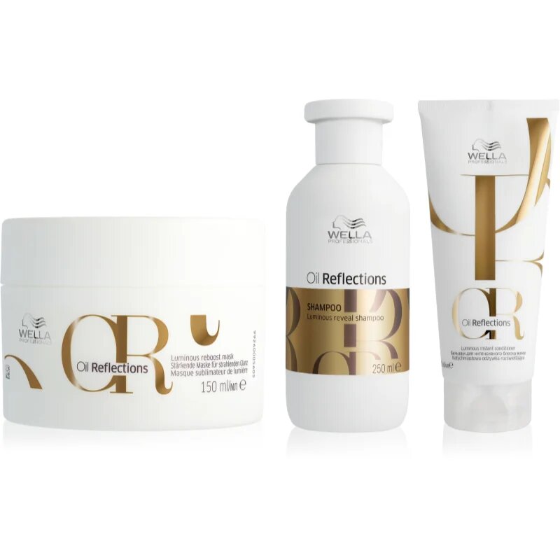 Wella Professionals Oil Reflections bundle set za sijaj in mehkobo las 3 kos