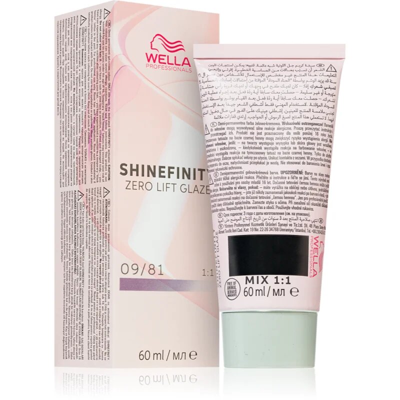 Wella Professionals Shinefinity Zero Lift Glaze poltrajna barva za lase odtenek 09/81 - Platinum Opal 60 ml