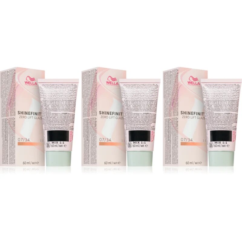 Wella Professionals Shinefinity Zero Lift Glaze poltrajna barva za lase ugodno pakiranje odtenek 07/34 - Paprika Spice