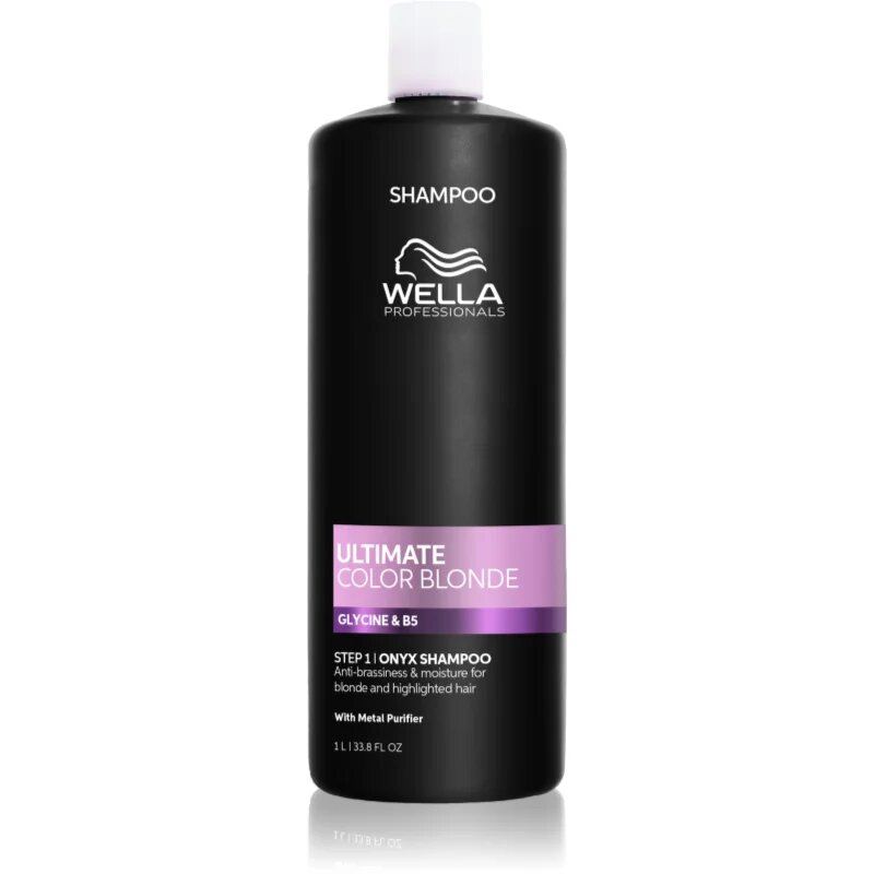 Wella Professionals Ultimate Color Blonde Shampoo šampon za nevtralizacijo rumenih tonov za posvetljene lase ali lase s prameni 1000 ml