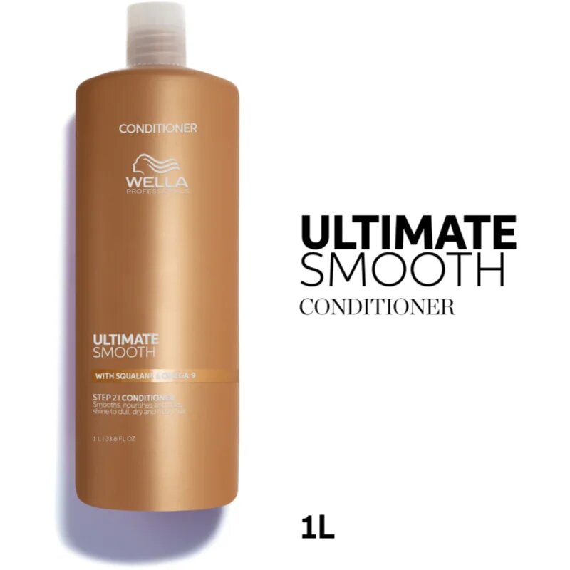 Wella Professionals Ultimate Smooth Conditioner hranilni balzam za sijaj in mehkobo las 1000 ml