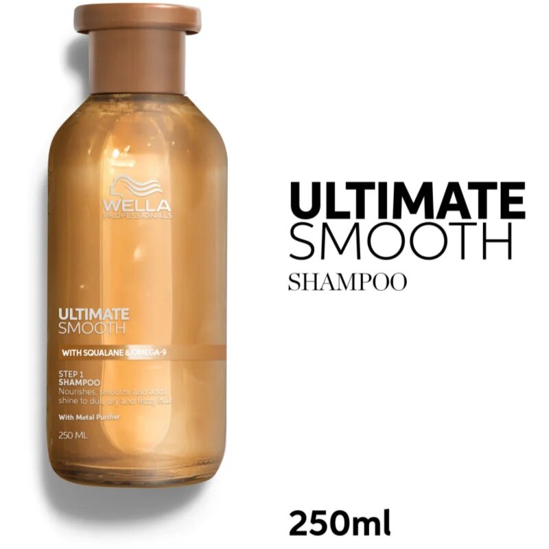 Wella Professionals Ultimate Smooth Shampoo intenzivno hranilni šampon za sijaj in mehkobo las 250 ml