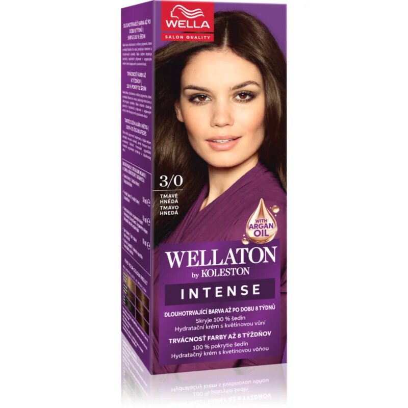 Wella ton by Koleston permanentna barva za lase z arganovim oljem odtenek 3/0 Dark Brown 1 kos