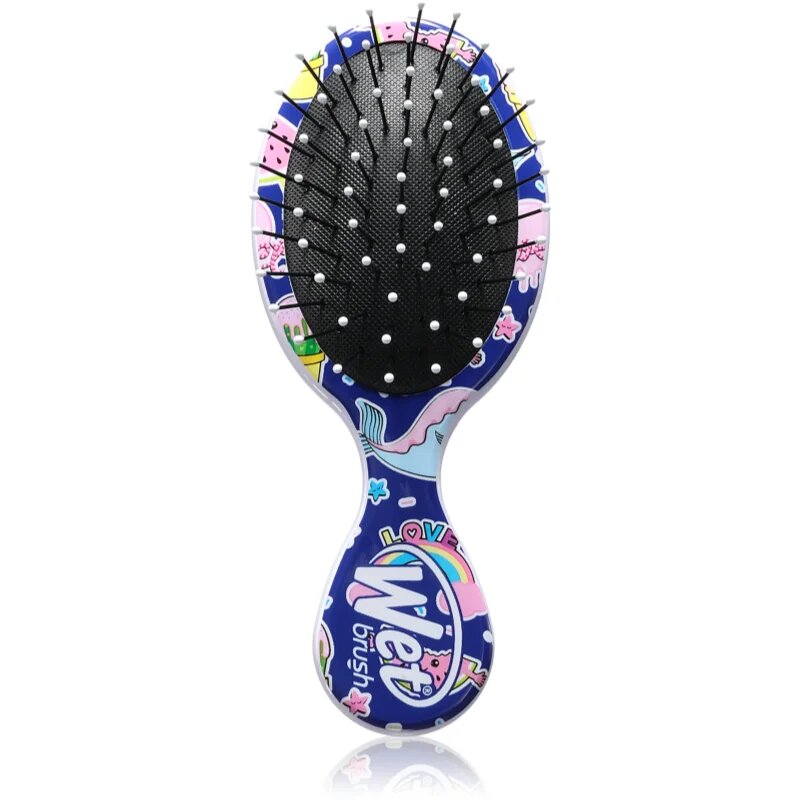 Wet Brush Mini Detangler Happy Hair Fantasy krtača za lase potovalna 1 kos