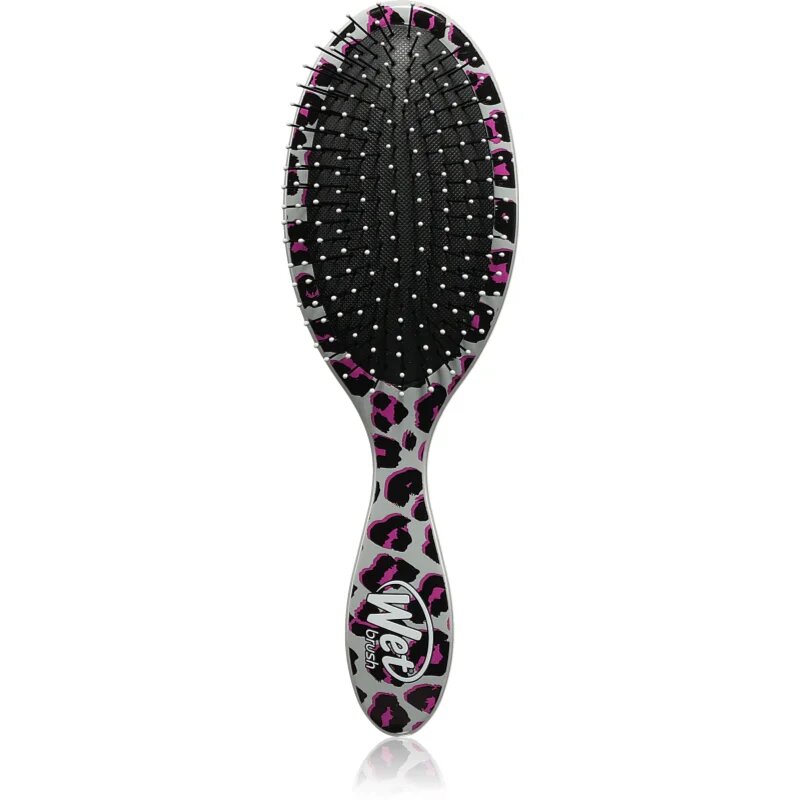 Wet Brush Original Detangler Safari krtača za lase za lepe lase in kožo Pink Leopard 1 kos