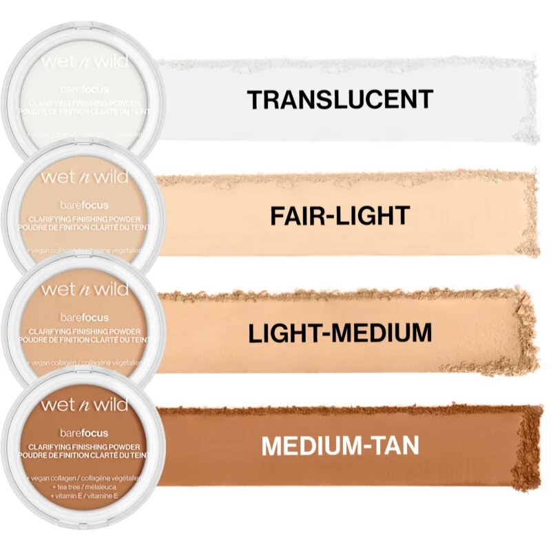 Wet n Wild BareFocus Clarifying Finishing Powder matirajoči puder odtenek Medium/Tan 6 g