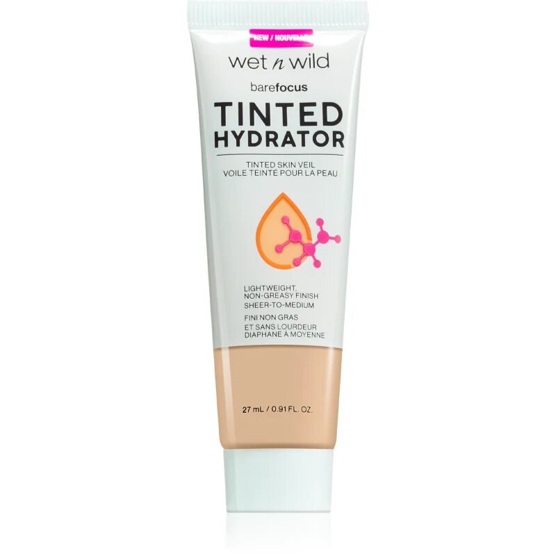 Wet n Wild BareFocus Tinted Hydrator toniran fluid za poenotenje kože odtenek Light Medium 27 ml