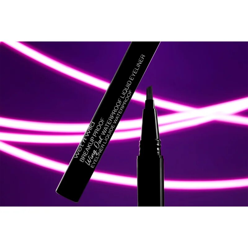 Wet n Wild Breakup Proof Wing Out črtalo za oči v obliki flomastra vodoodporna odtenek Ultra Black 0.9 ml