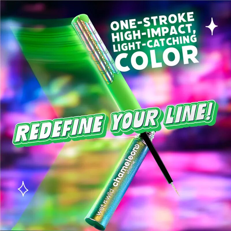 Wet n Wild Chameleon Chrome Liquid Eyeliner holografsko črtalo za oči odtenek Astro Pulse 2.7 ml
