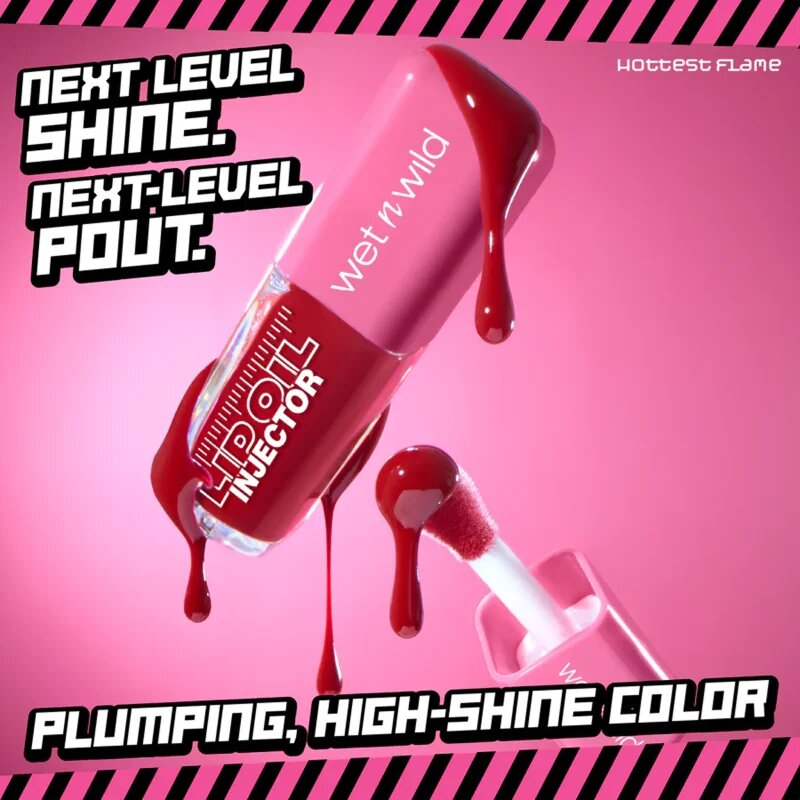 Wet n Wild Lip Oil Injector oljast sijaj za ustnice za volumen odtenek Hottest Flame 7 ml