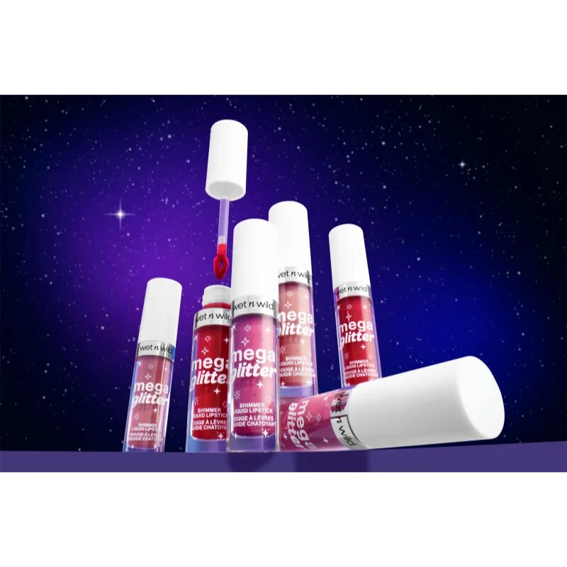 Wet n Wild Mega Glitter mat tekoča šminka z bleščicami odtenek Pink Future 2.8 ml
