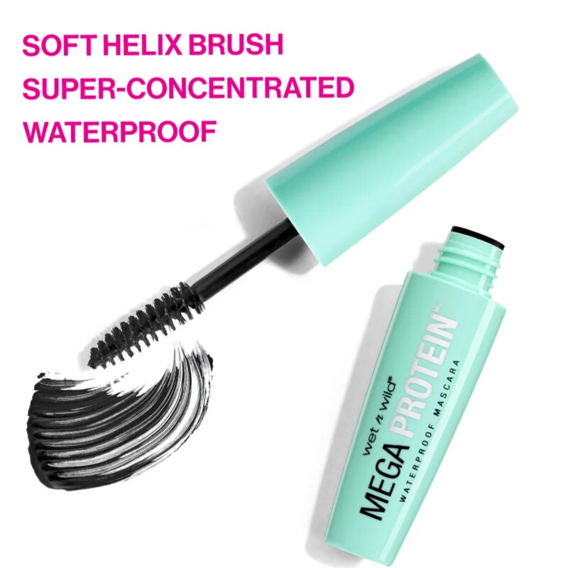 Wet n Wild MegaProtein Waterproof hranilna maskara vodoodporna odtenek Very Black 6 ml