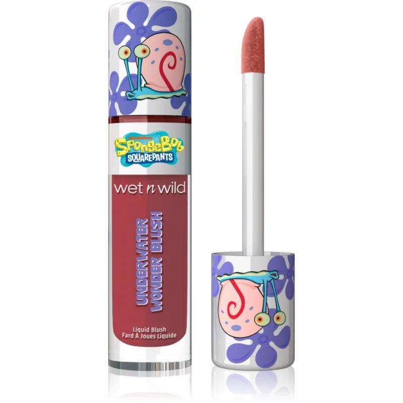 Wet n Wild SpongeBob SquarePants Underwater Wonder Blush tekoče rdečilo odtenek Snailed It 6.5 ml