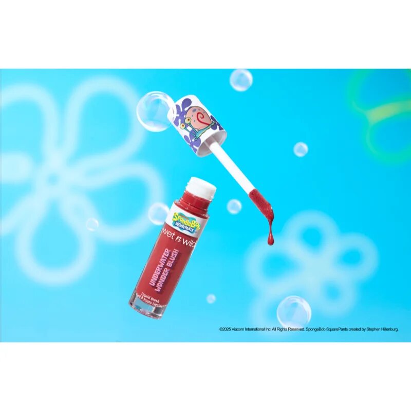 Wet n Wild SpongeBob SquarePants Underwater Wonder Blush tekoče rdečilo odtenek Snailed It 6.5 ml