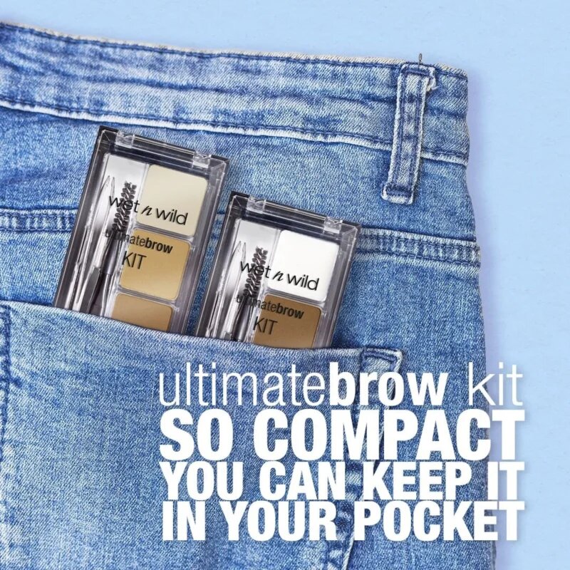 Wet n Wild Ultimate Brow Kit set za popolne obrvi odtenek Soft brown 2.5 g