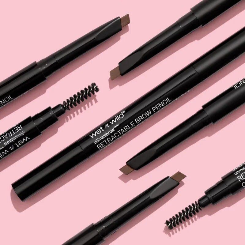 Wet n Wild Ultimate Brow obojestranski svinčnik za obrvi s krtačko odtenek Ash Brown 0.2 g