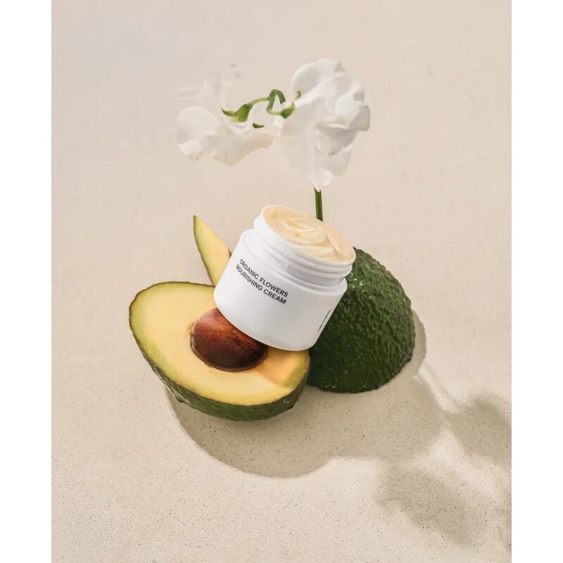 WHAMISA Organic Flowers Nourishing Cream hranilna krema za obraz z učinkom liftinga in učvrstitve 50 ml