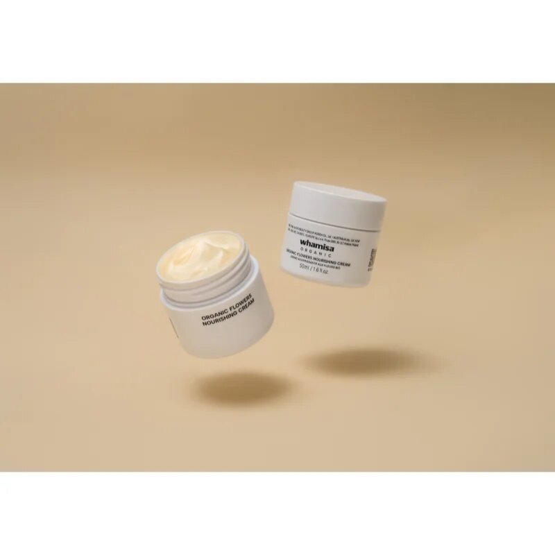 WHAMISA Organic Flowers Nourishing Cream hranilna krema za obraz z učinkom liftinga in učvrstitve 50 ml