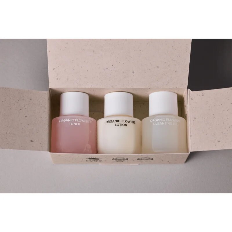 WHAMISA Organic Flowers Renewal Miniature Kit darilni set za popolno polt