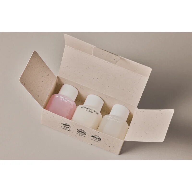 WHAMISA Organic Flowers Renewal Miniature Kit darilni set za popolno polt
