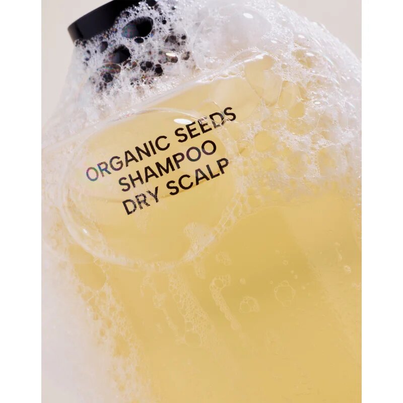 WHAMISA Organic Seeds Shampoo Dry Scalp intenzivno vlažilni šampon za suho kožo 490 ml