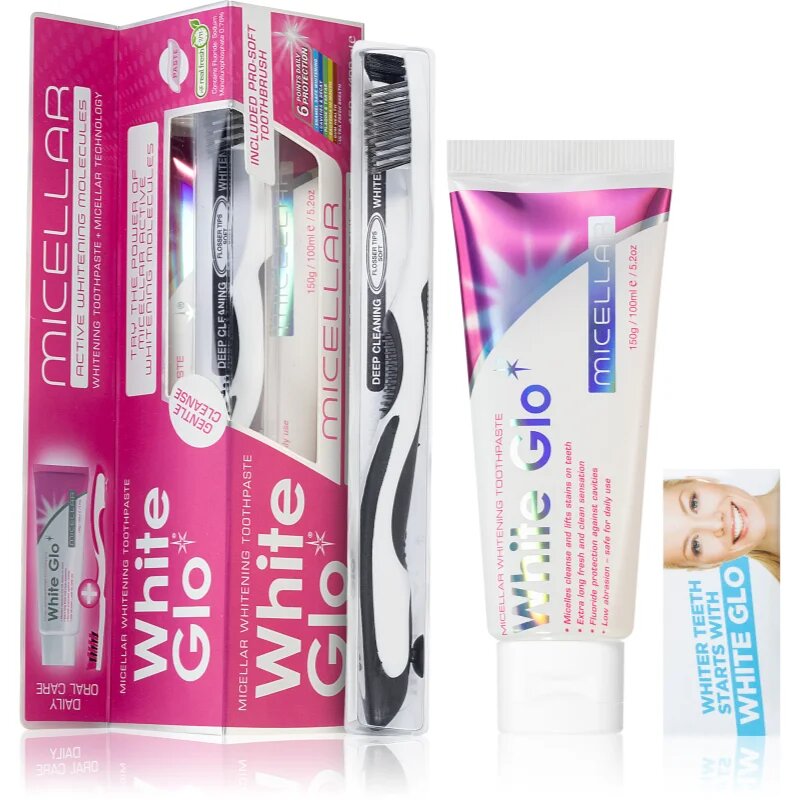White Glo Micellar set zobne nege