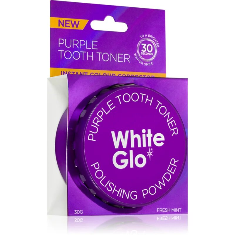 White Glo Purple Tooth Toner Powder puder za beljenje zob 30 g