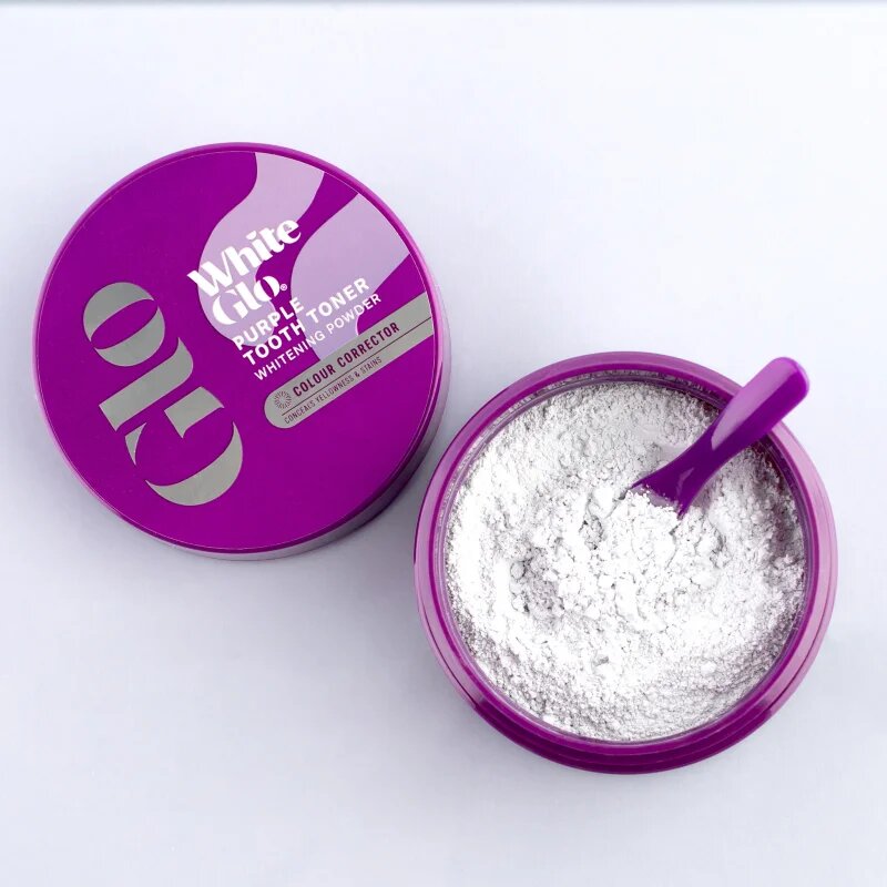 White Glo Purple Tooth Toner Powder puder za beljenje zob 30 g